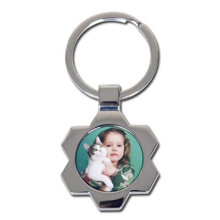 Brelok metalowy, personalizowany, 7,5x3,5cm
