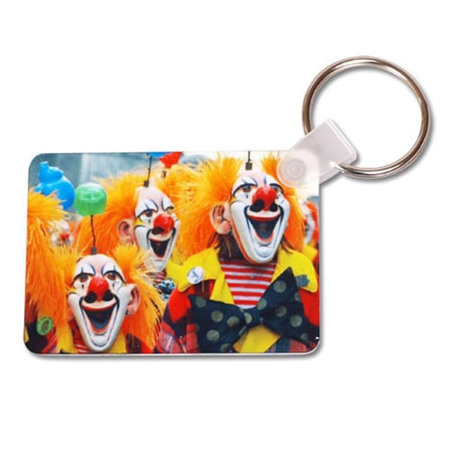 Brelok aluminiowy, 5,8x4,1cm, z Twoim nadrukiem