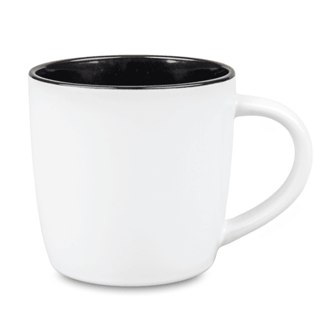 Kubek Boston, środek czarny, 290 ml, nadruk
