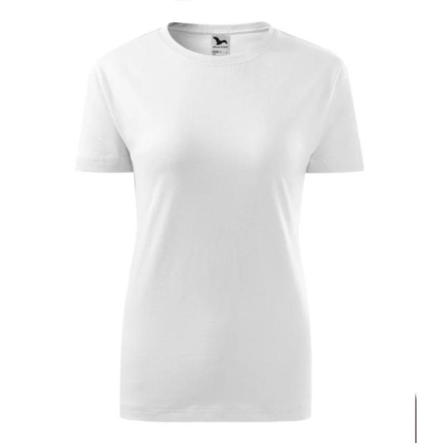 Koszulka z nadrukiem, damska, biała, rozmiar M, Malfini