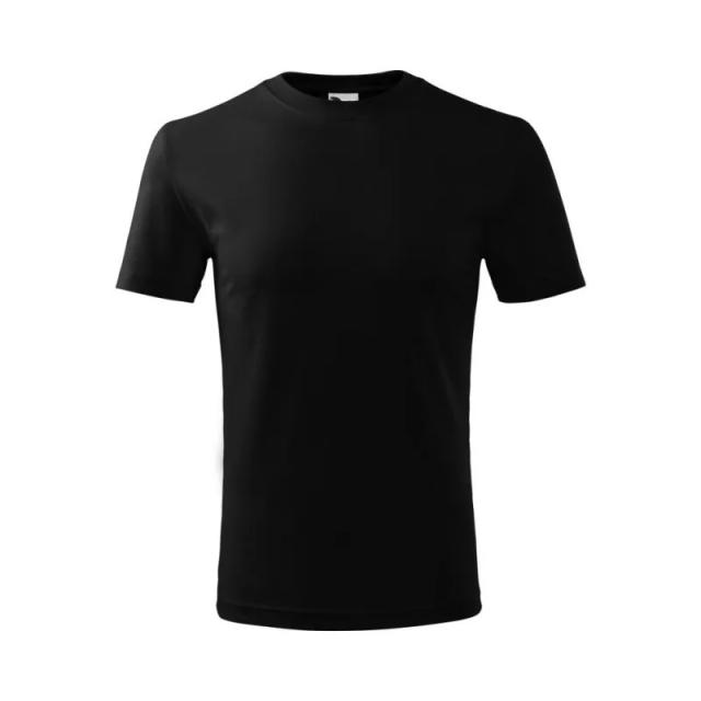 Koszulka z nadrukiem, dziecięca, czarna, 146 cm, Malfini 