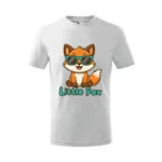 dziecięca koszulka malfini z nadrukiem biała bawełna