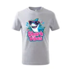 dziecięca koszulka malfini z nadrukiem szara bawełna