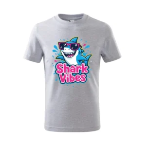 dziecięca koszulka malfini z nadrukiem szara bawełna