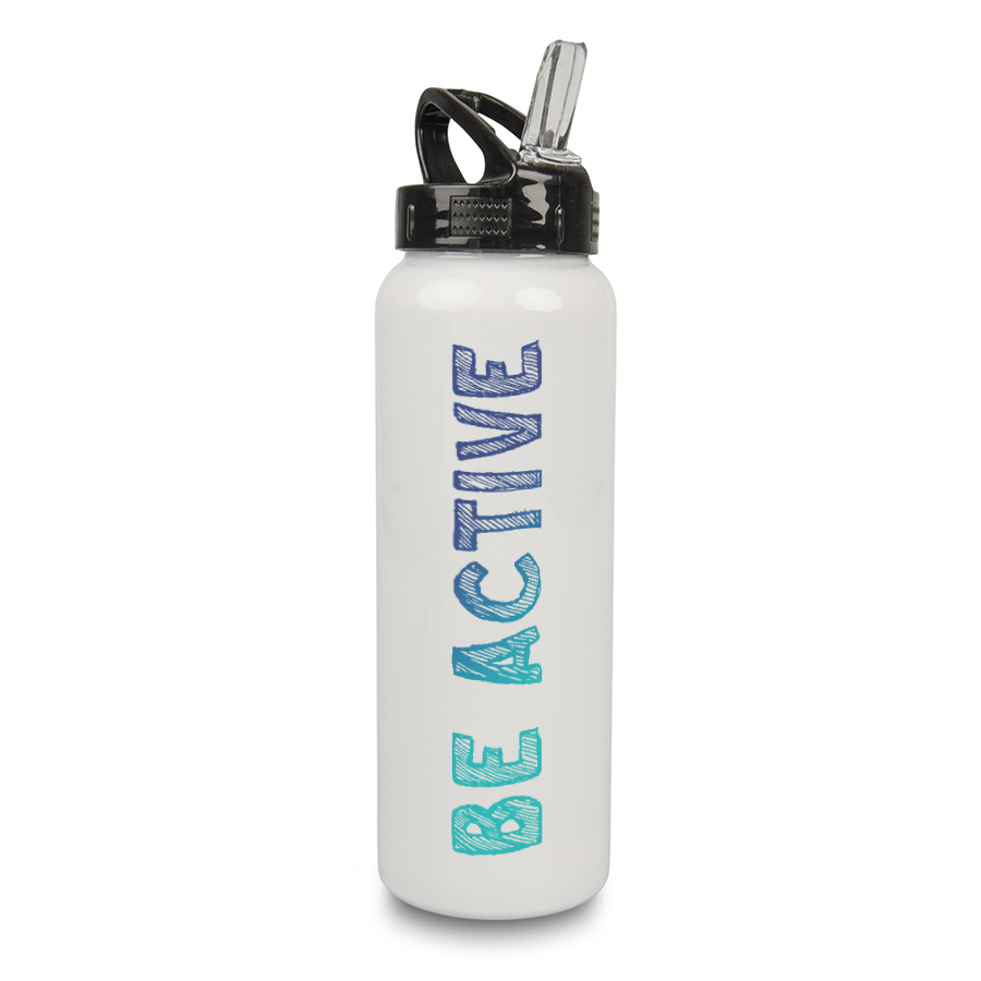 Butla stalowa Sport Water 800 ml biała