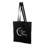 Torba bawełniana czarna z nadrukiem, klasyczna 140g