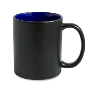 Kubek magiczny matowy, granatowy środek