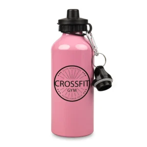 Sportowa butla aluminiowa z nadrukiem różowa 600ml