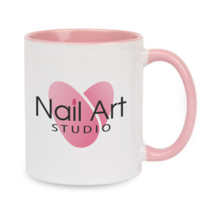 Kubek combo różowy z nadrukiem