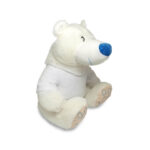 Maskotka miś polarny z nadrukiem