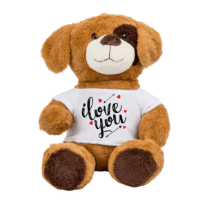 Maskotka pies z nadrukiem 34cm