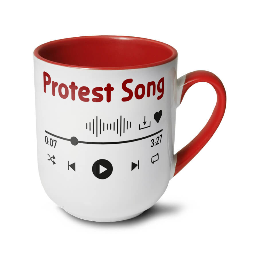 Kubek Coffee 290 ml Combo z czerwonym środkiem i uchwytem