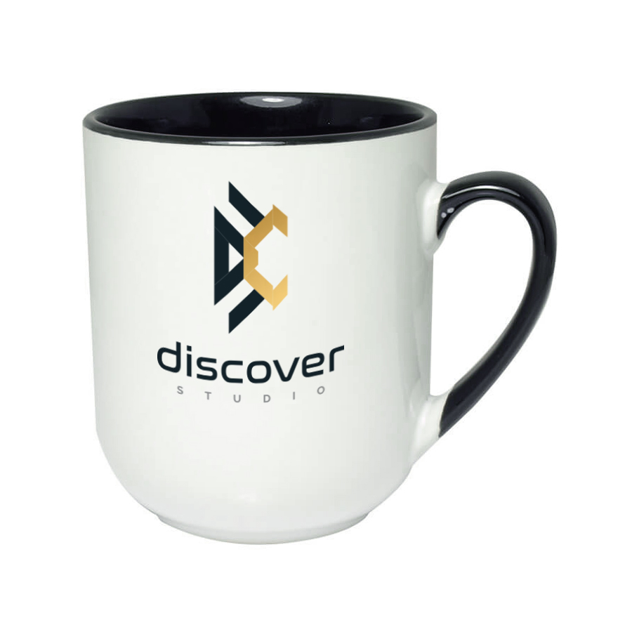 Kubek Coffee 290 ml Combo z czarnym środkiem i uchwytem