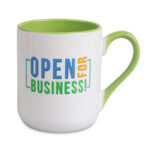 Kubek Coffee 330ml Combo - uchwyt i środek jasnozielony