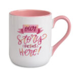 Kubek Coffee 330ml Combo - uchwyt i środek różowy