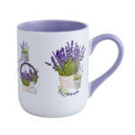 Kubek Coffee 330ml Combo - uchwyt i środek jasnofioletowy