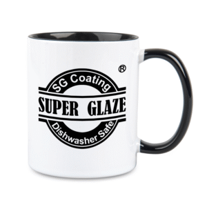 Kubek Combo SuperGlaze 330 ml z czarnym wnętrzem i uchwytem