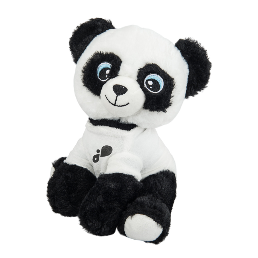 Maskotka Miś Panda 25 cm z koszulką
