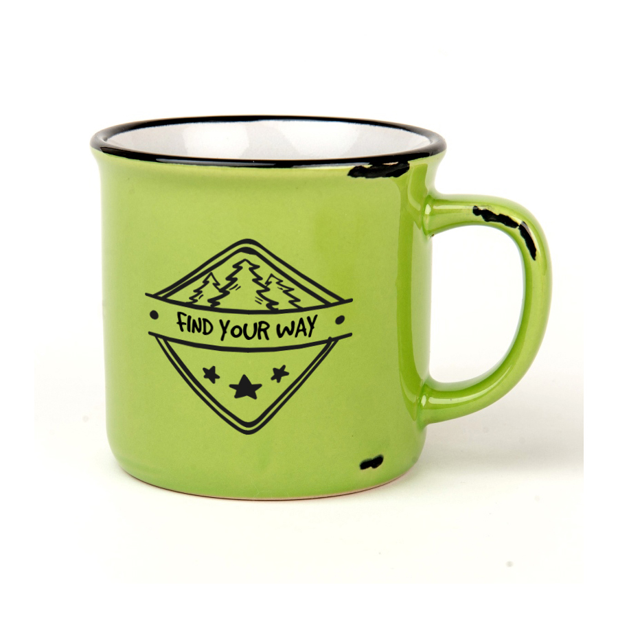 Kubek Camper Retro jasnozielony 280 ml